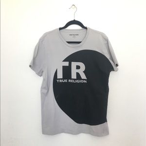 True Religion T-shirt, grey, men’s L
